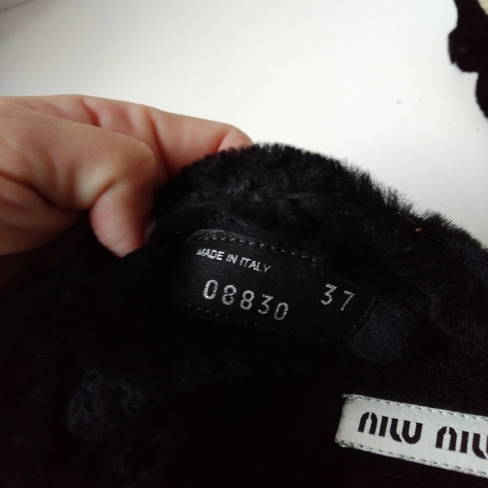 - Miu Miu Shearling Espadrilles. Size 7. Excellent Condition.